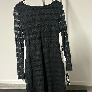 Elegant Black Lace Dress